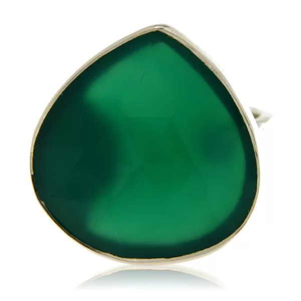 Inel Argint 925 Onix Verde Natural - Stil si Putere