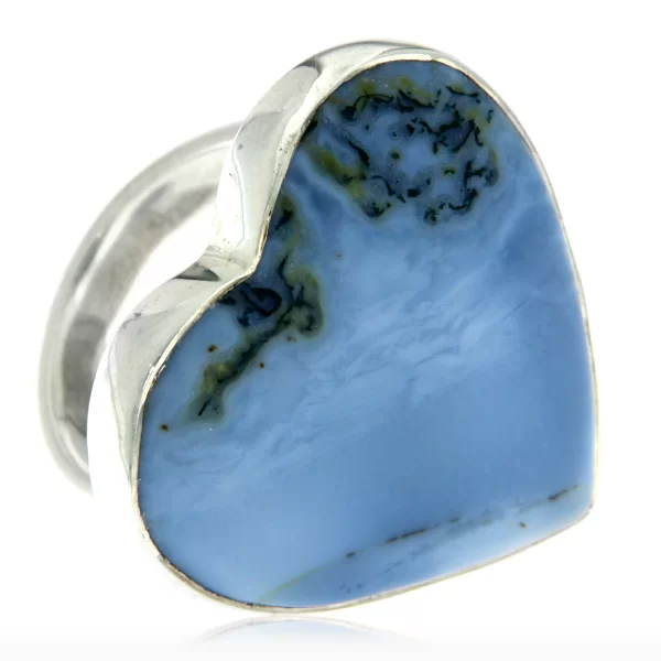 Inel Argint 925 Opal albastru Natural - Eleganta si Stralucire Oceanica