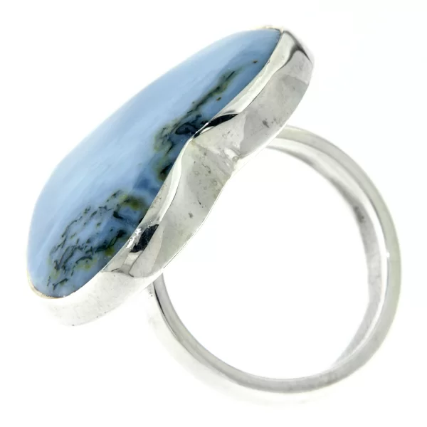 Inel Argint 925 Opal albastru Natural - Eleganta si Stralucire Oceanica