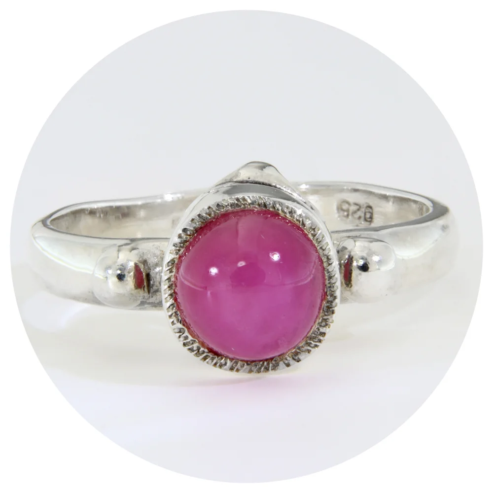 Inel Argint 925 Rubin Natural 0.99 ct | Caseta mobila