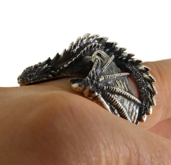 Inel Argint 925 Sculptat Forta Dragonului