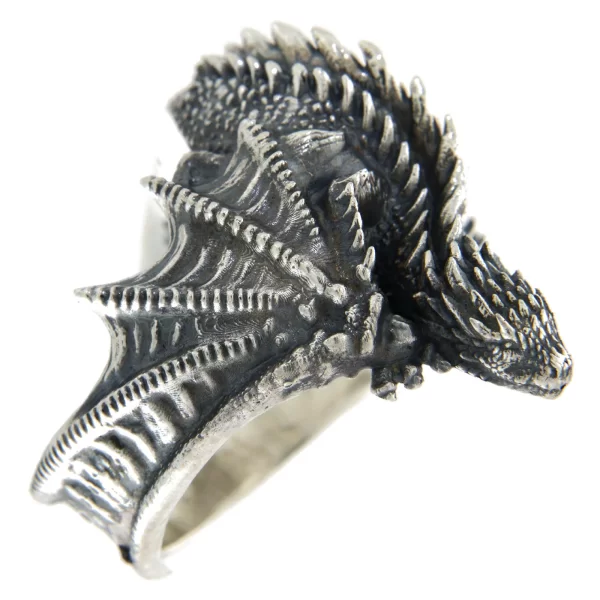 Inel Argint 925 Sculptat Forta Dragonului