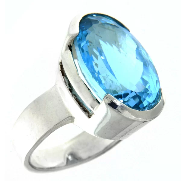 Inel Argint 925 Topaz Natural - Diafan si Stralucitor