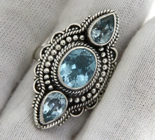 Inel Argint 925 Topaz Natural - Stralucire si Claritate