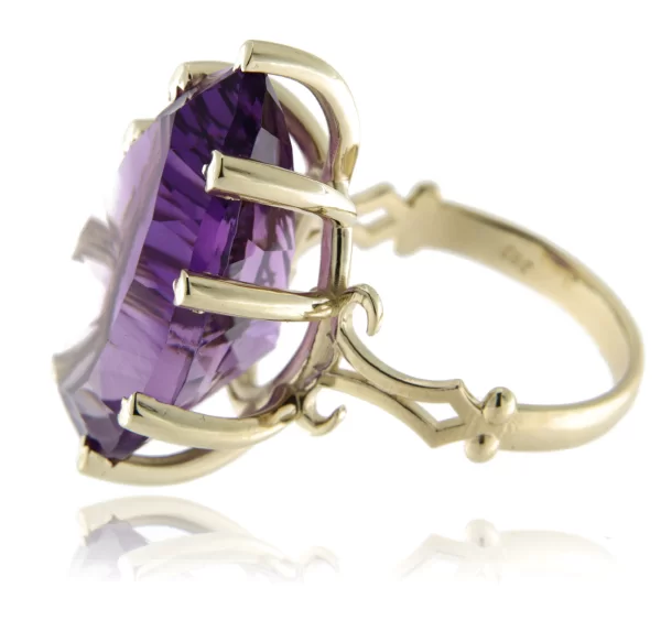 Inel aur 14k model Unic Ametist VVS 21 carate - Eleganta Rafinata