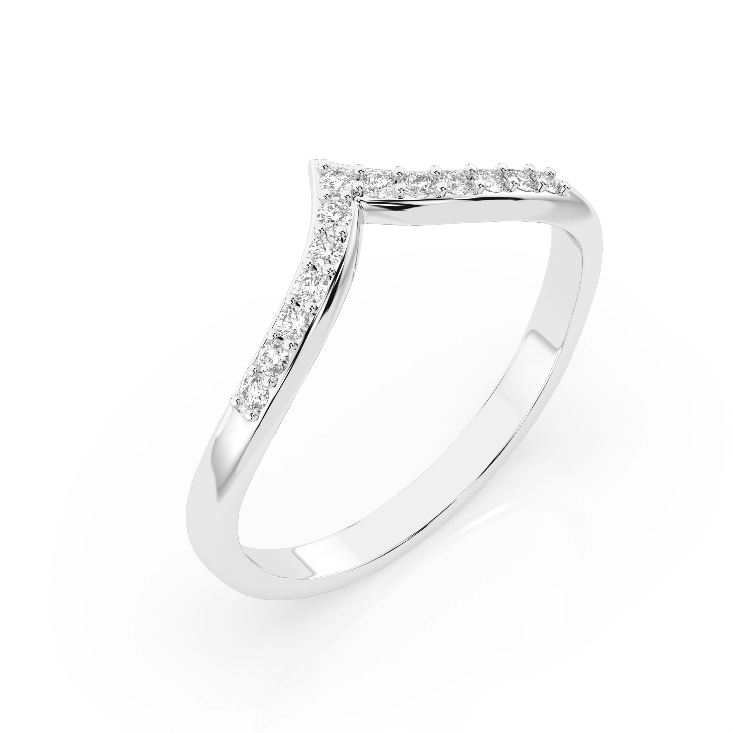 Inel de logodnă minimalist din aur cu diamante naturale, diamant central rotund de 0.13 ct, G/SI – Seraphina Divină