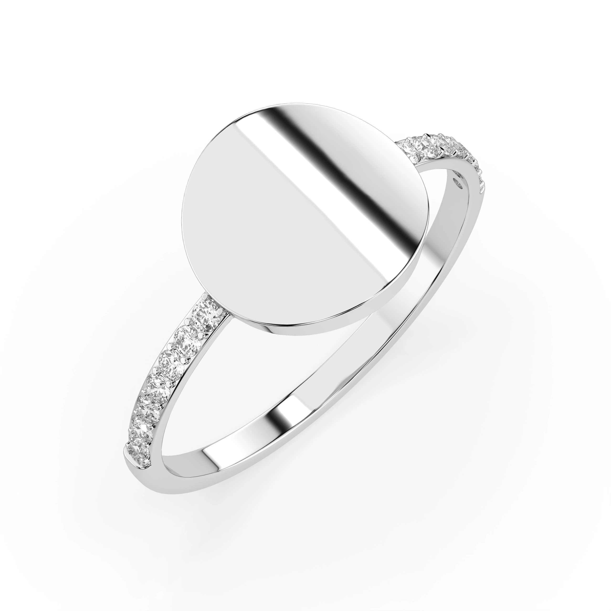 Inel de logodnă minimalist din aur 14k cu diamante naturale, diamant central rotund de 0.14 ct, G/SI – Delphina Rafinată