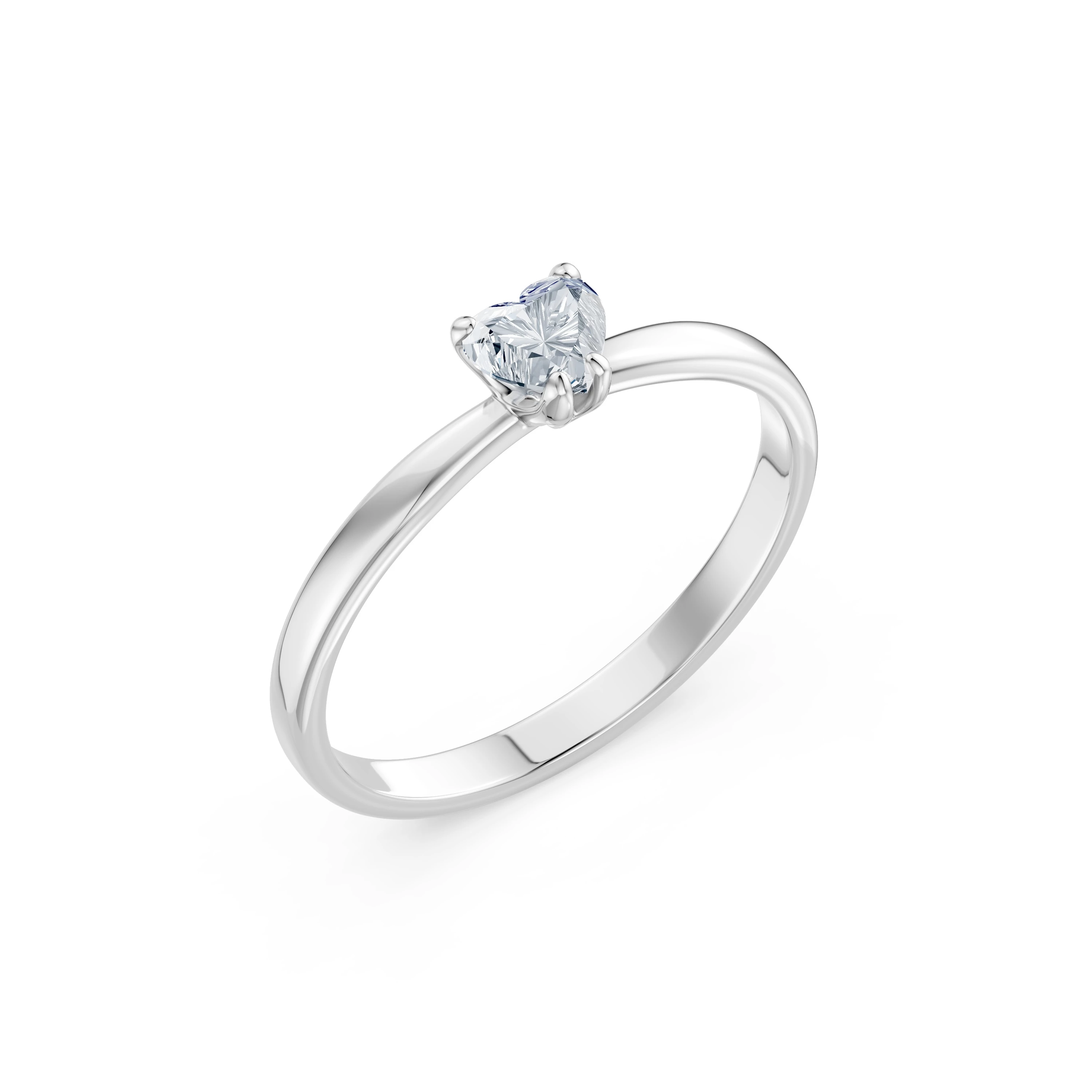 Inel de logodnă solitaire din aur 14k cu diamant natural, diamant central de 0.3 ct, G/SI – Rosalina Prețioasă