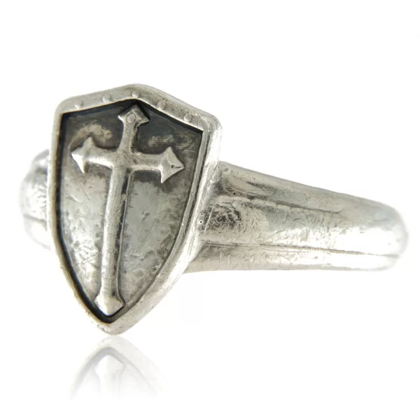 Inel din argint 925 Scut Protector Medieval