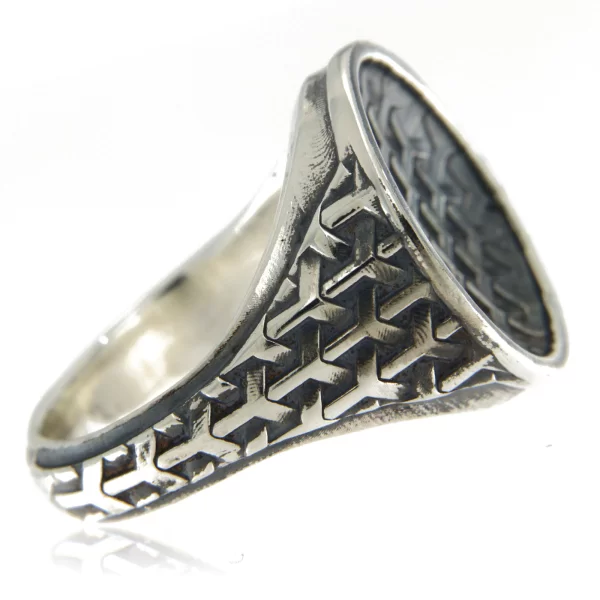 Inel Ghiul Masiv din Argint Design Extraterestru