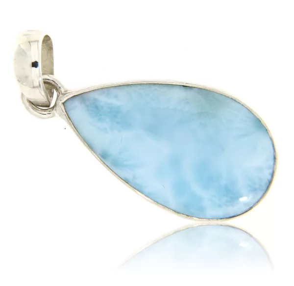 Pandant argint 925 Larimar Natural Para - Bogatia Cerului Senin