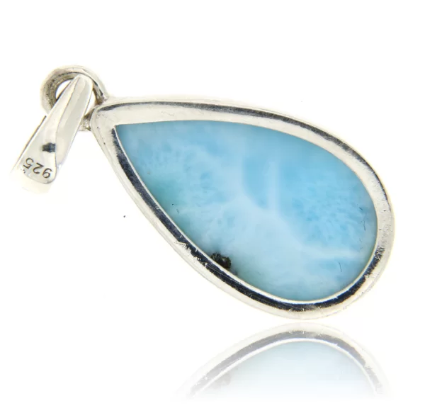 Pandant argint 925 Larimar Natural Para - Bogatia Cerului Senin
