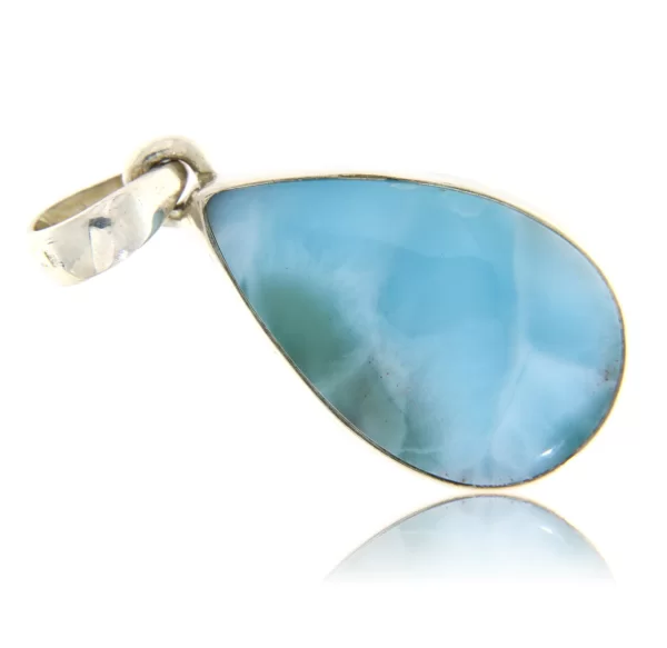 Pandant argint 925 Larimar Natural Para - Delicatete Azurie