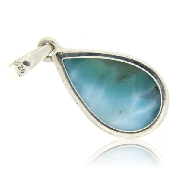 Pandant argint 925 Larimar Natural Para - Delicatete Azurie
