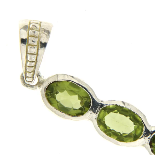Pandant Argint 925 Peridot Natural - Prospetime Verde