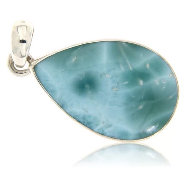 Pandant argint 925 Piatra Naturala Larimar Para - Eleganta Discreta