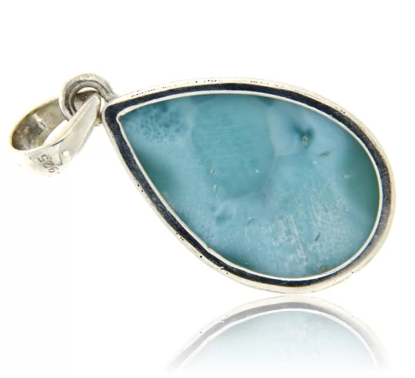 Pandant argint 925 Piatra Naturala Larimar Para - Eleganta Discreta