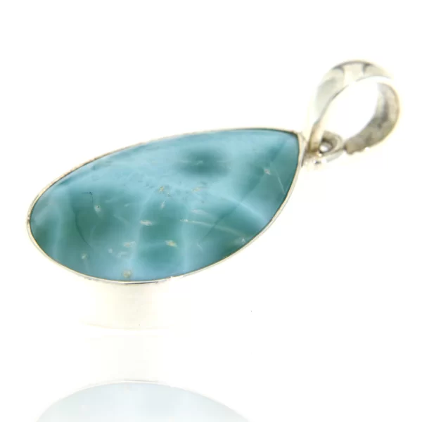 Pandant argint 925 Piatra Naturala Larimar Para - Eleganta Discreta