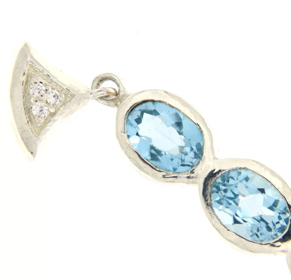 Pandant Argint 925 Topaz - Stralucire Azurie