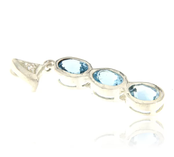Pandant Argint 925 Topaz - Stralucire Azurie
